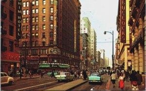 Seventh And Broadway Los Angeles California Vintage Postcard C090
