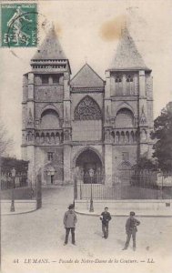 France Le Mans Facade de Notre Dame de la Couture 1912