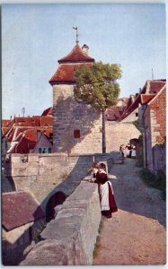 Kobolzeller tower with battlements - Rothenburg ob der Tauber, Germany