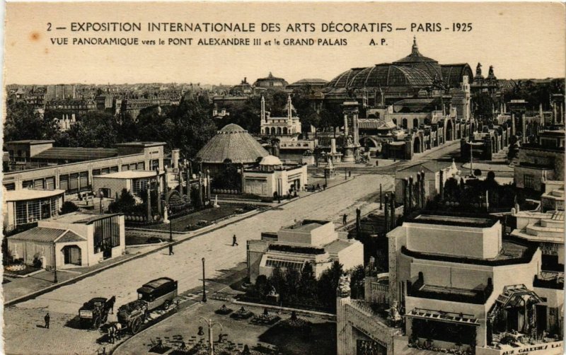 CPA PARIS EXPO 1925 vue panoramique vers le Pont Alexandre III (860224)