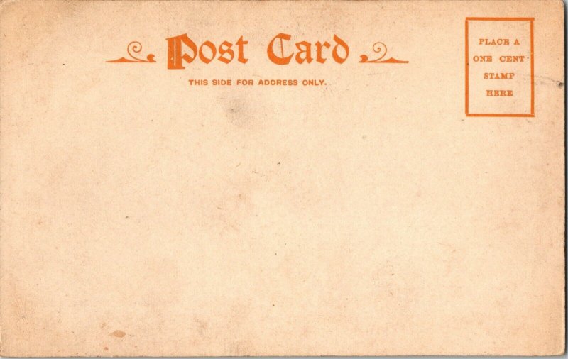 c1905 Temple Shaare Emeth Building Complex St Louis MO Undivided Back Postcard 