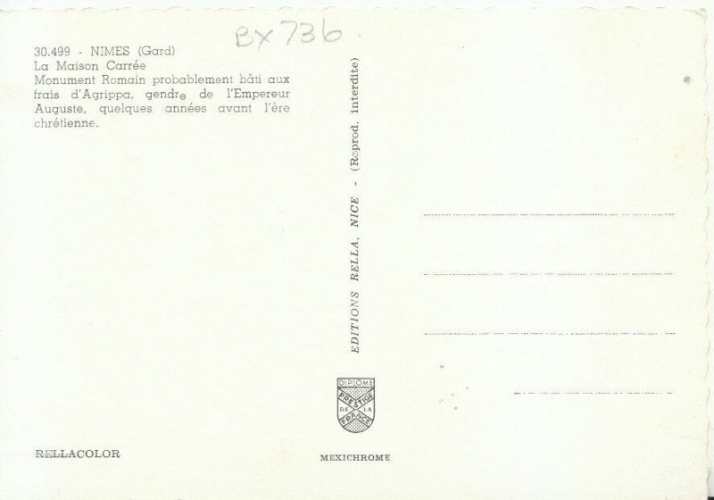 France Postcard - Nimes - La Maison Carree - Ref TZ5083