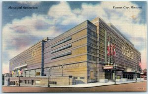 Postcard - Municipal Auditorium, Kansas City, Missouri