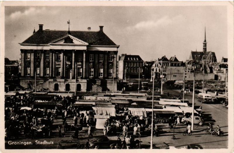 CPA AK GRONINGEN Stadhuis NETHERLANDS (604288)