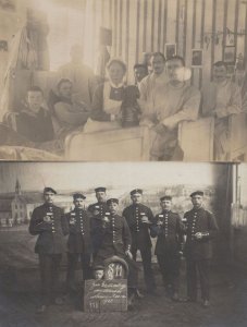 Bad Oeynhausen 2x German Military Hospital Soldier Postcard s