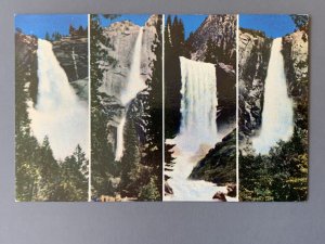 Yosemite National Park Waterfalls CA Chrome Postcard A1162085939