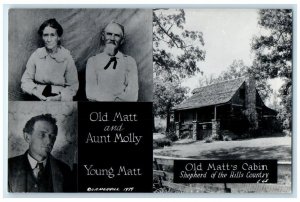 c1950's Old Matt Aunt Molly Shepard Of The Hills Ozark MO RPPC Photo Postcard