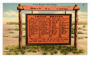 A Few Montana Cattle Brands