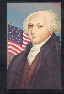 UNITED STATES PRESIDENT JOHN ADAMS POSTCARD