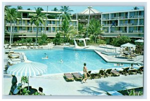 1966 Swimming Pool Bathing Scene Dorado Hilton Dorado Puerto Rico Postcard