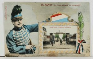 France De NANCY Quartier Donop 5eme Regiment Patriotic 1908 Postcard L1