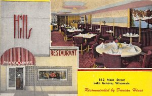 Hill's Restaurant And Cocktail Lounge Lake Geneva WI 