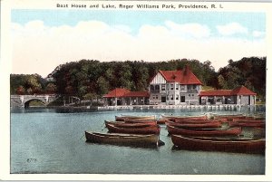 Postcard BOAT SCENE Providence Rhode Island RI AI2682