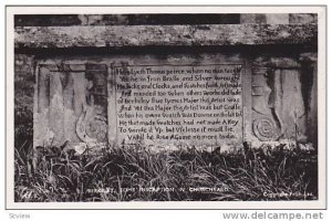 RP, Tomb Inscription In Churchyard, Berkeley (Gloucestershire), England, UK, ...