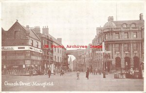 England, Mansfield, Church Street, Business Section