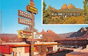 Sedona Arizona Rondee Motor Hotel Vintage Postcard AA33117