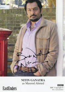 Nitin Ganatra Eastenders Hand Signed Cast Card Photo