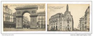 2 PC LOT: Porte Guillaume & Hotel,Dijon,France 1900-10s