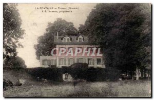 La Fontaine - Fronsac - Old Postcard