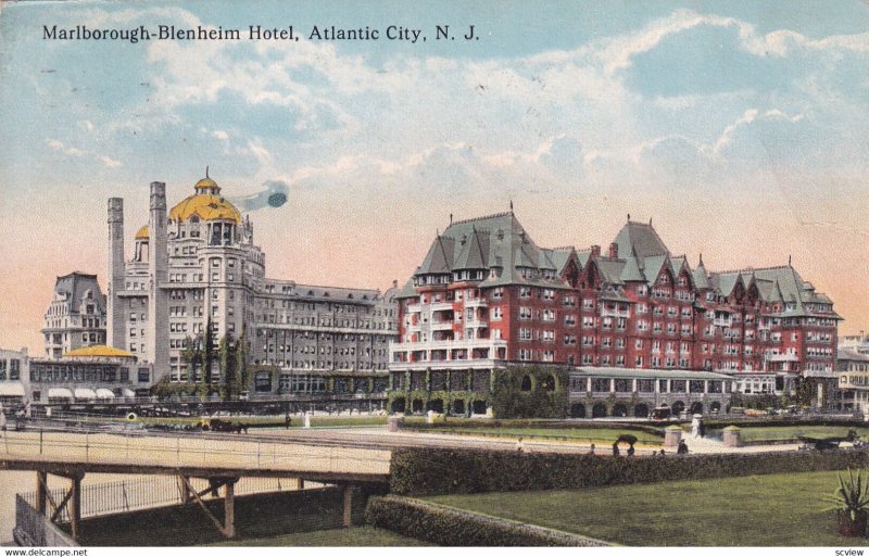 ATLANTIC CITY, New Jersey, PU-1917; Marlborough-Blenheim Hotel