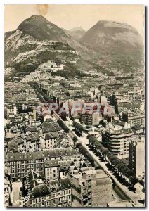 Modern Postcard The Beautiful French Alps Grenoble view taken by plane on the...