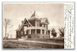 Residence of William Jennings Bryan Lincoln Nebraska NE UDB Postcard O20