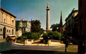 Maryland Baltimore Washington Monument and Mt Vernon Place