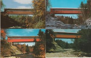(4 cards) Chiselville Covered Bridge Vermont