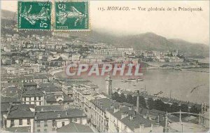 Old Postcard MONACO General view of the Principality