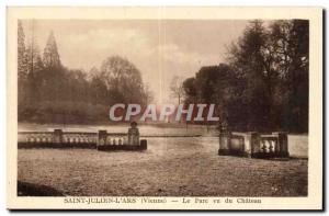 Saint Julien on & # 39ars Old Postcard The park saw the castle