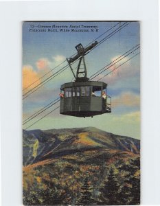 Postcard Cannon Mountain Aerial Tramway, Franconia Notch, White Mountains, N. H.