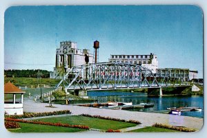 Keewatin Quebec Canada Postcard Five Roses Flour Woods Milling Plant 1961