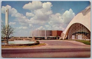 Vtg Oklahoma City Oklahoma OK First Church of Tomorrow 1950s View Postcard