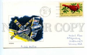 494842 USA 1973 year Docking Houston special cancellation SPACE COVER