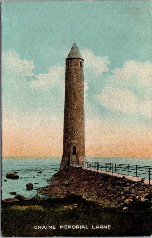 Lighthouse Chaine Memorial Larne England 1919