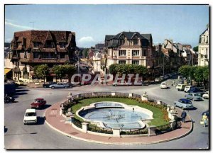 Postcard Modern Fleurie Deauville Beach Place Morny