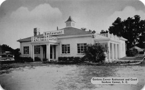 Gardens Corner South Carolina Restaurant and Court vintage pc DD6942