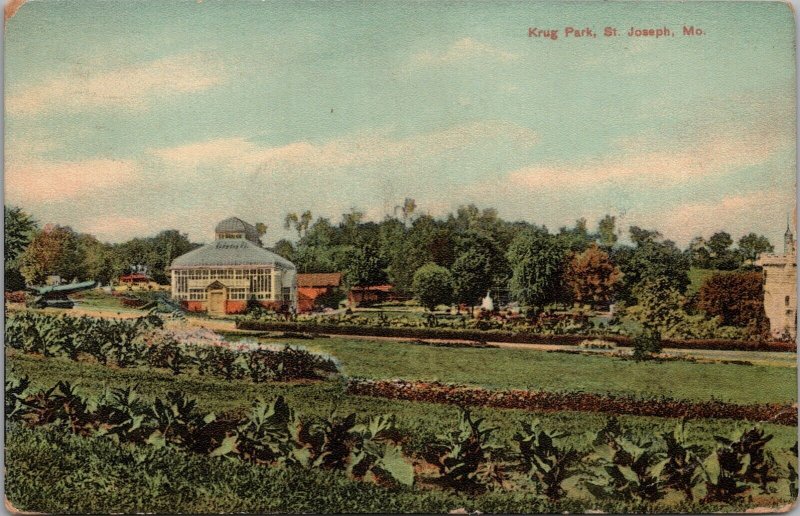 Krug Park St. Joseph MO Postcard PC381