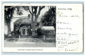 1903 Asbury Park NJ Antiques Society Antiquarian House, Concord MA Postcard