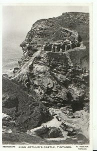 Cornwall Postcard - King Arthur's Castle - Tintagel - Real Photo - Ref TZ4769