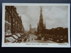 EDINBURGH Princes Street shows LOUIS SAUL LANGFIER PHOTOGRAHY STUDIO c1905 RP PC