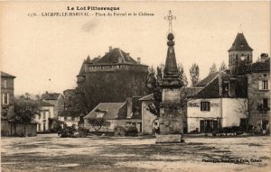 CPA Le Lot Pittoresque - LACAPELLE-MARIVAL - Place du Poirail et le (353865)