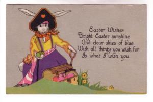 Easter Bunny Pirate, Used 1930, Dressed  Animals