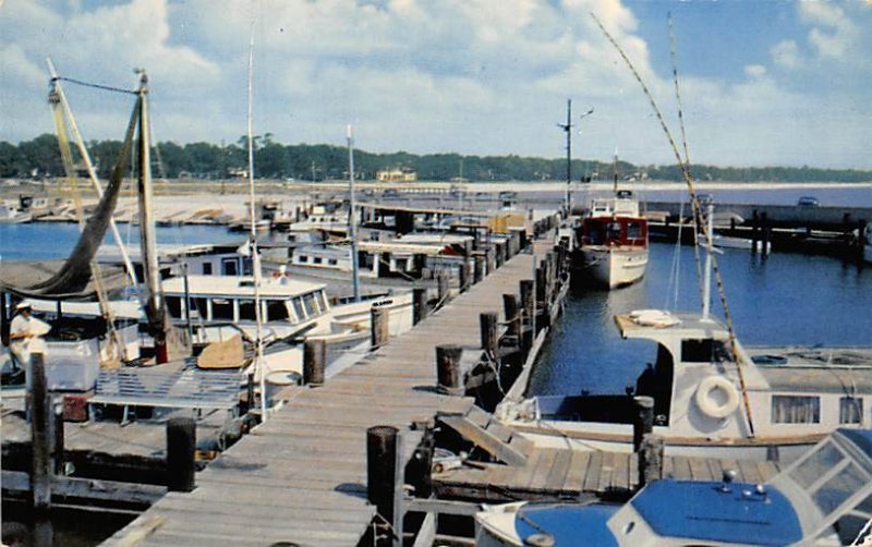 Gulfport Mississippi, USA Fishing Boat 1954 