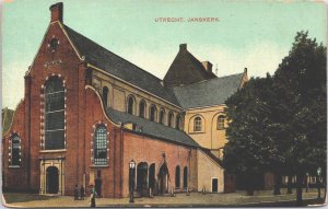 Netherlands Utrecht Janskerk Vintage Postcard 09.21