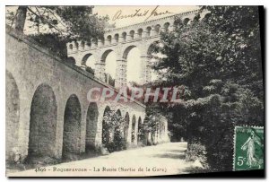 Old Postcard Roquefavour Road Station Exit