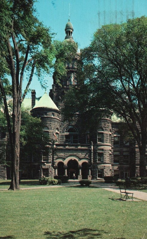 Vintage Postcard 1968 Trumbull County State Court House Warren Ohio Pub Wilbur