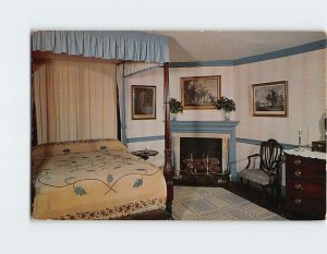 Postcard The Blue Bedroom at Mount Vernon Virginia USA