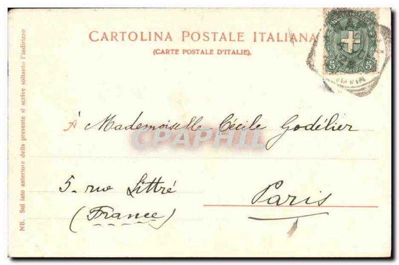 Old Postcard Napoli Ostricai in Santa Lucia Fish Merchant TOP