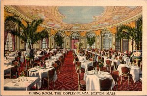 Dining Room Copley-Plaza Boston Massachusetts MA Postcard